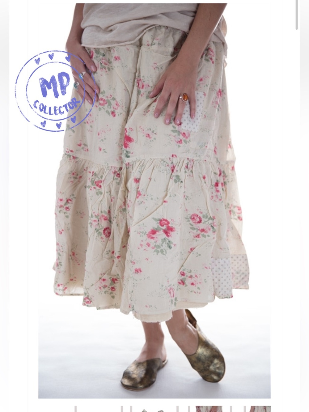 Magnolia Pearl French cotton Cecily skirt
